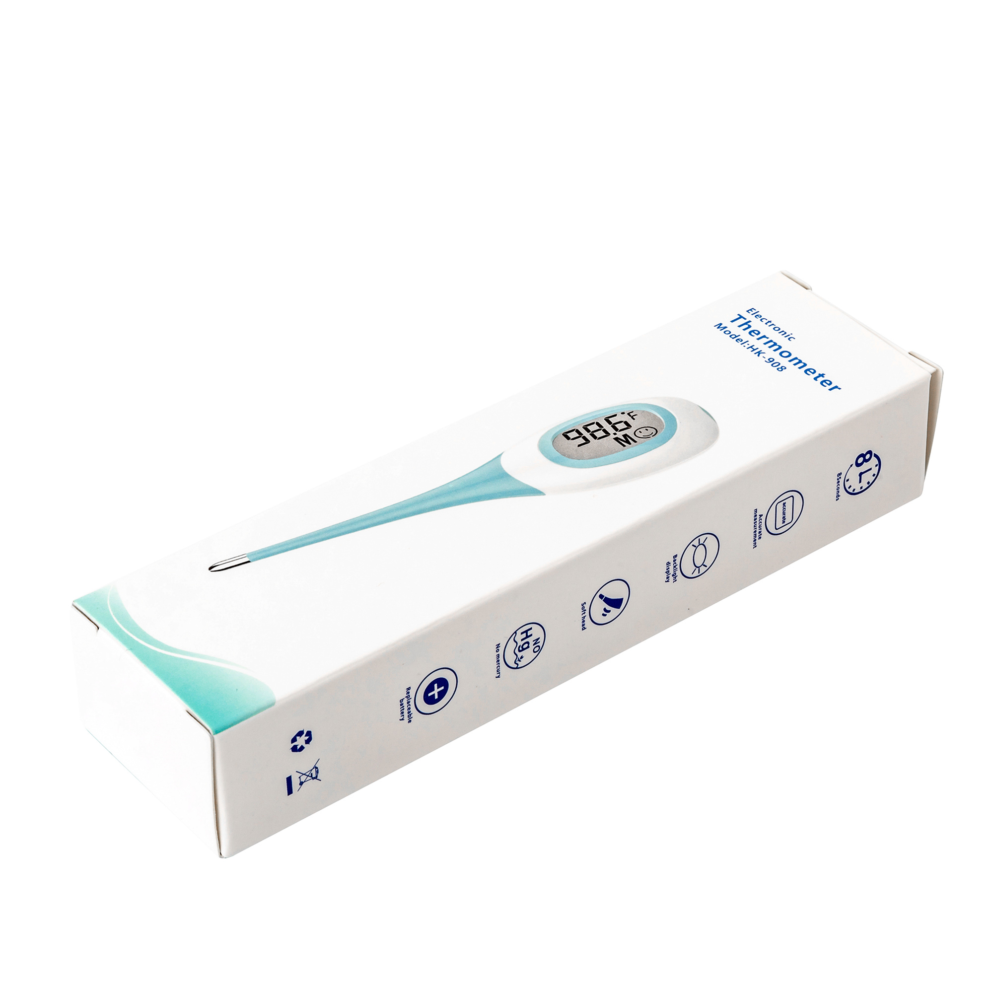 termómetro clínico de uso doméstico termómetro digital de punta blanda termómetro para bebés
